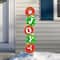 Glitzhome® 42" Metal JOY Ornament Yard Stake/Wall Décor